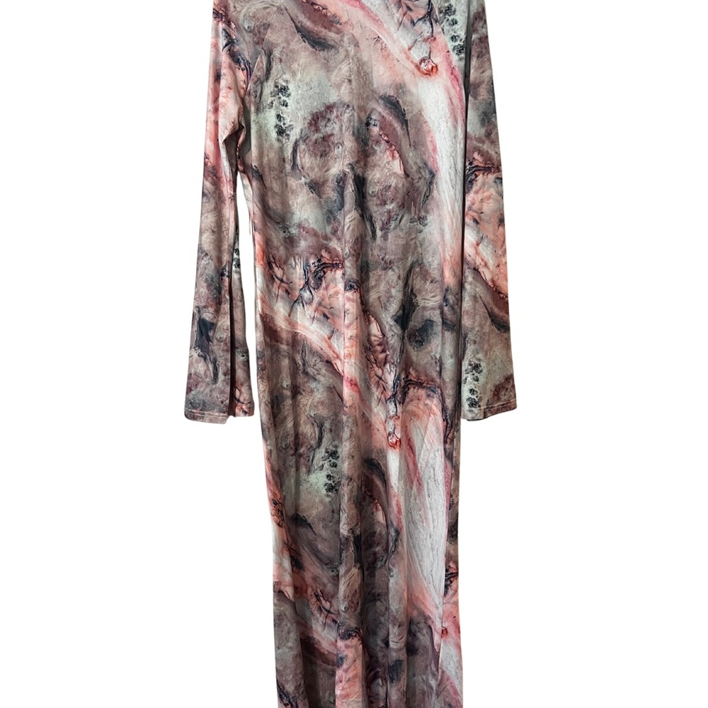 Karen Millen Dress in Earthy Marble Tones